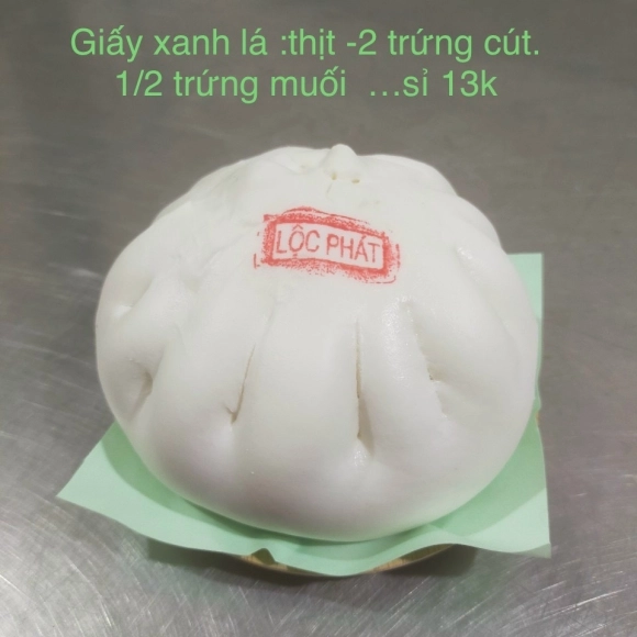 BÁNH BAO GIẤY XANH LÁ